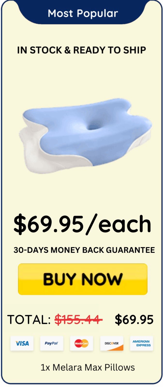 Melara Max Pillow offer price 